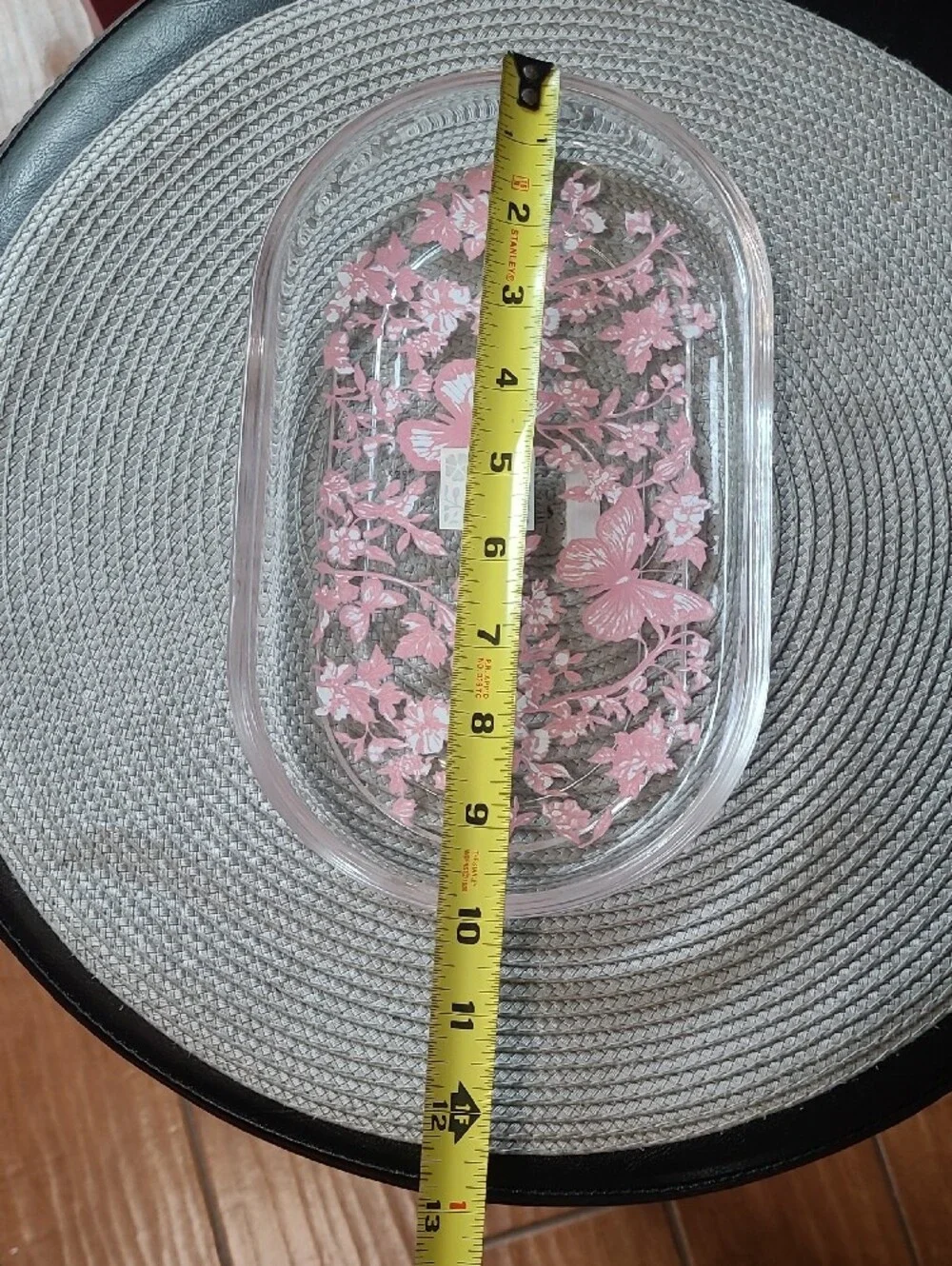 Serenité Pink Butterfly Bathroom Tray